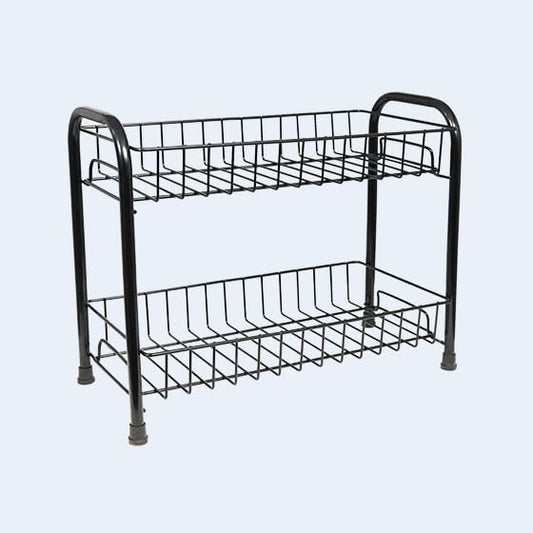 Multi-Use Spice Rack Organizer – 2 Tier Countertop Storage Shelf for Kitchen, Bathroom, Pantry – Bronze Metal Stand for Spices, Jars, Toiletries, Coffee, Makeup & Condiments – Platina Premium LLC